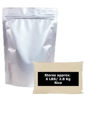 2 Gallon Mylar Bag (Ziplock) - 5.0 Mil (14" x 18" x 6")