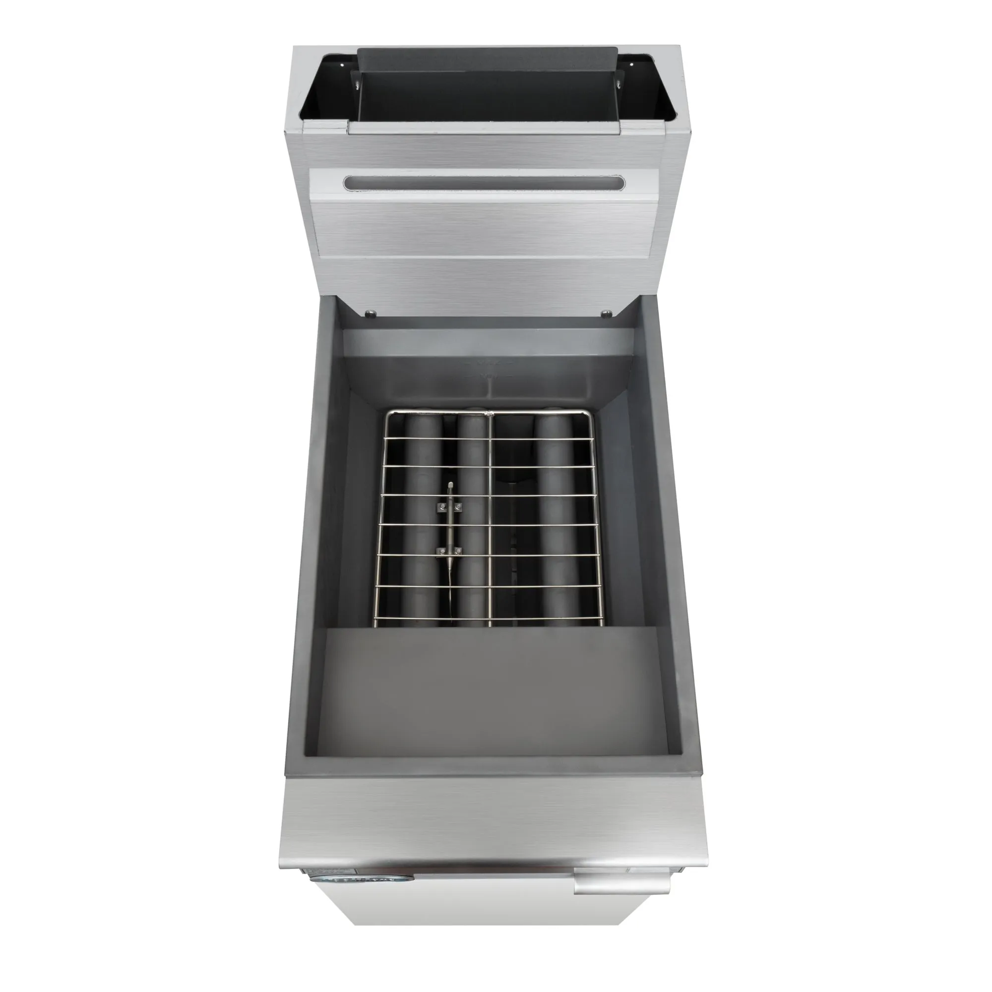 40 lb. Floor Standing Liquid Propane Commercial Fryer with 90,000 BTU in Stainless-Steel, ETL Listed (KM-FDF40-LP)