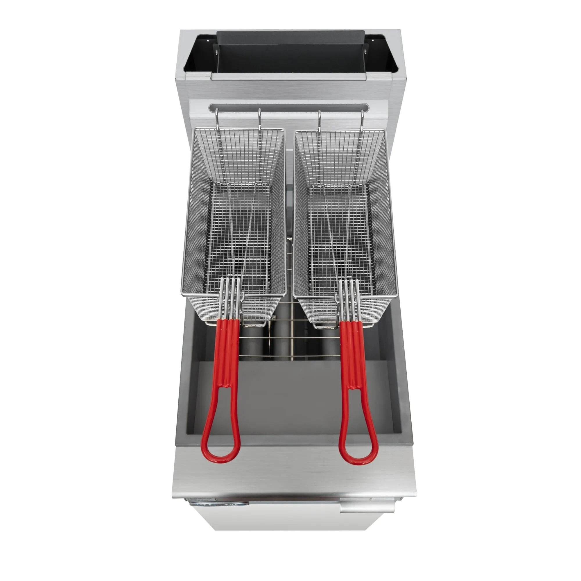 40 lb. Floor Standing Liquid Propane Commercial Fryer with 90,000 BTU in Stainless-Steel, ETL Listed (KM-FDF40-LP)