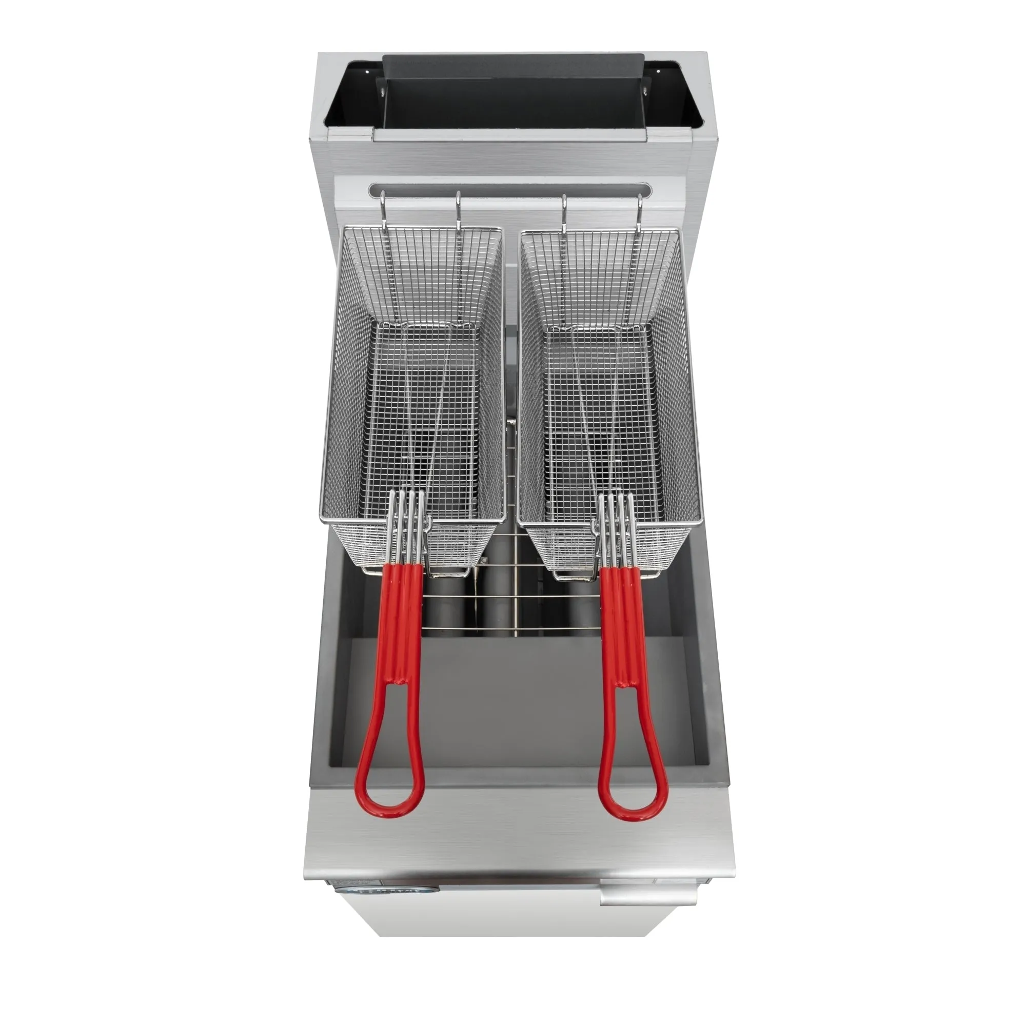 40 lb. Floor Standing Natural Gas Commercial Fryer with 90,000 BTU in Stainless-Steel, ETL Listed (KM-FDF40-NG)