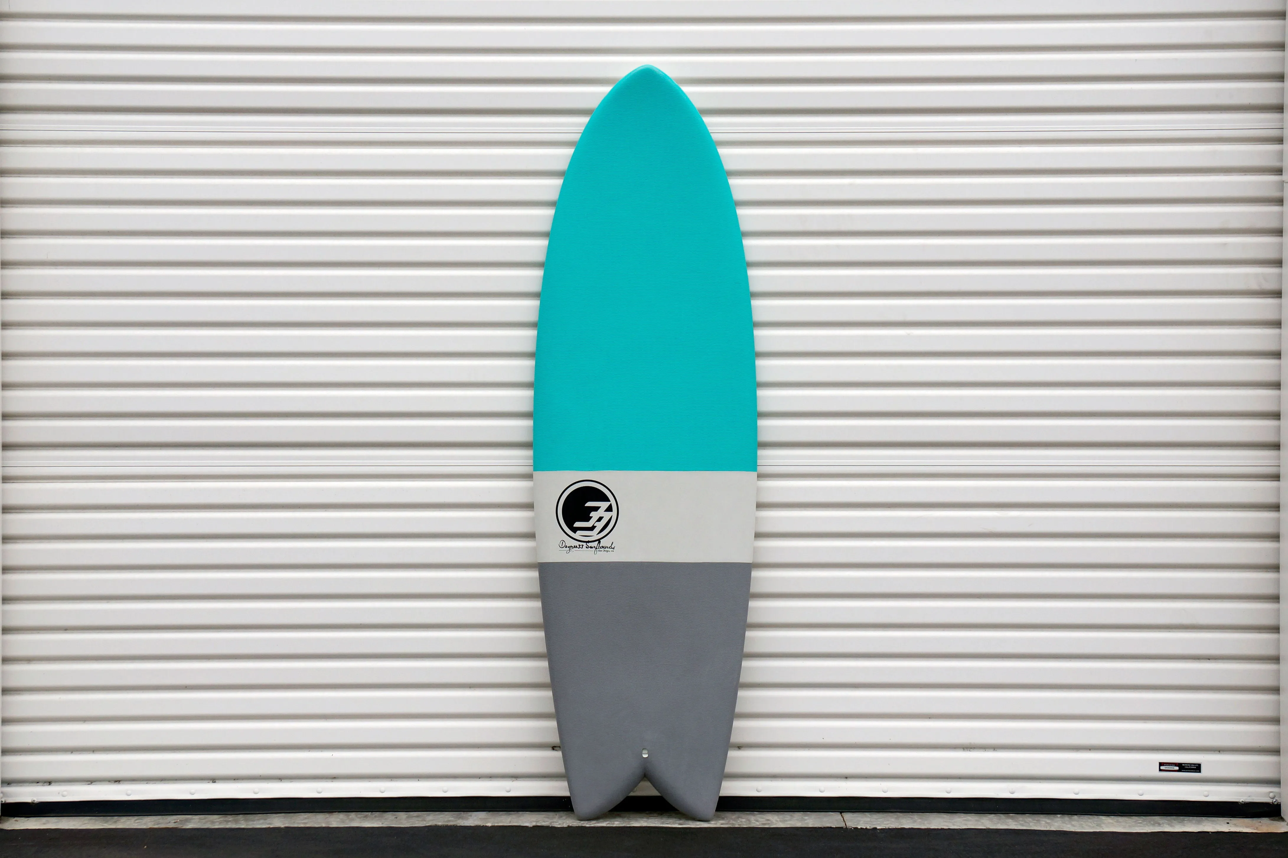 6' Retro Fish Surfboard Aqua Dip (Hybrid Epoxy Softtop)