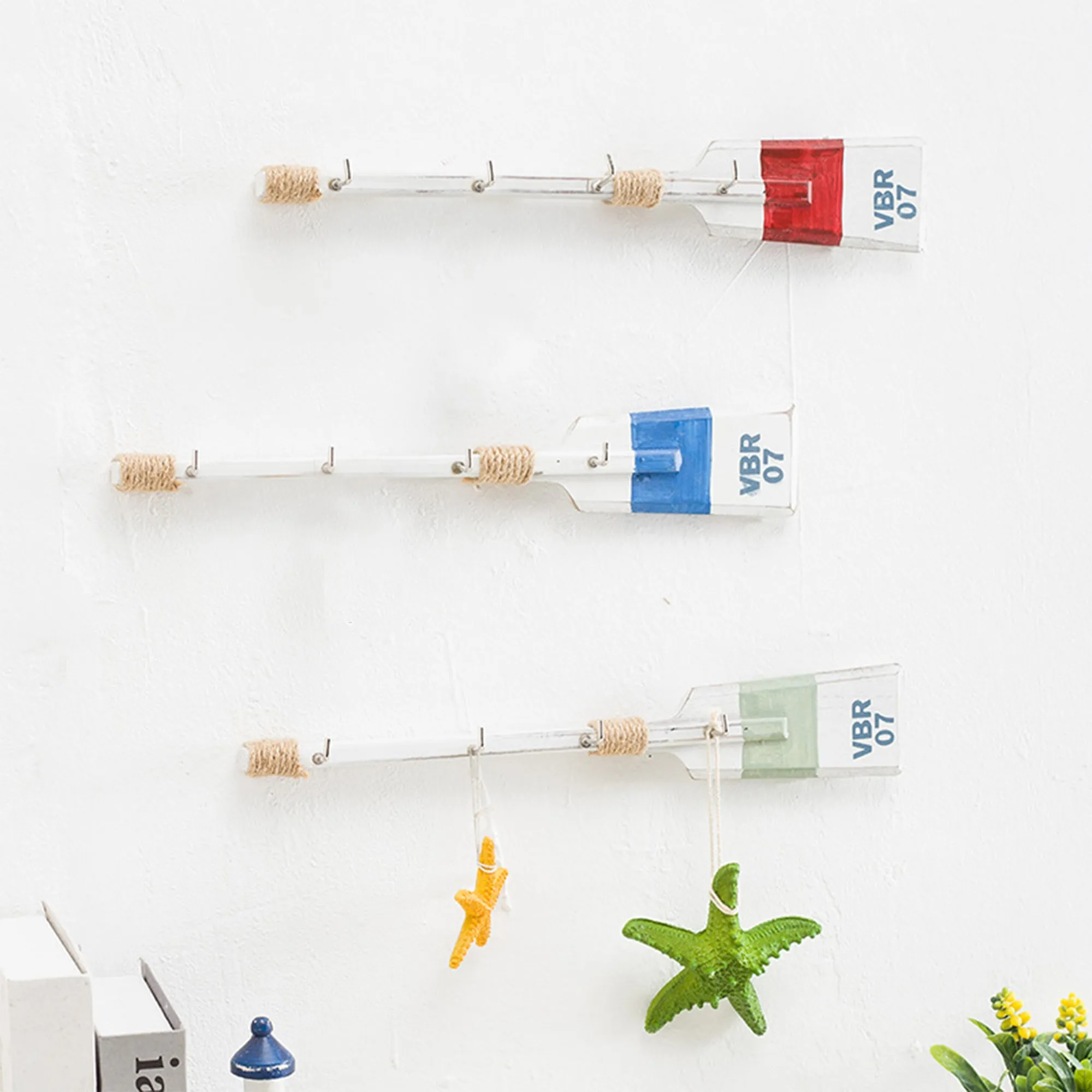 Babymoon Set of 4 | Mediterranean Sailing Paddle Key Stand | Beach Sea Style | Photography Prop | Furniture | Multi