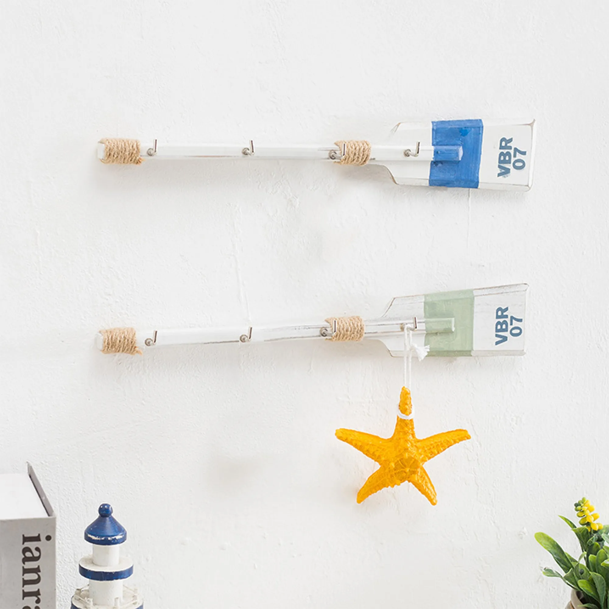Babymoon Set of 4 | Mediterranean Sailing Paddle Key Stand | Beach Sea Style | Photography Prop | Furniture | Multi