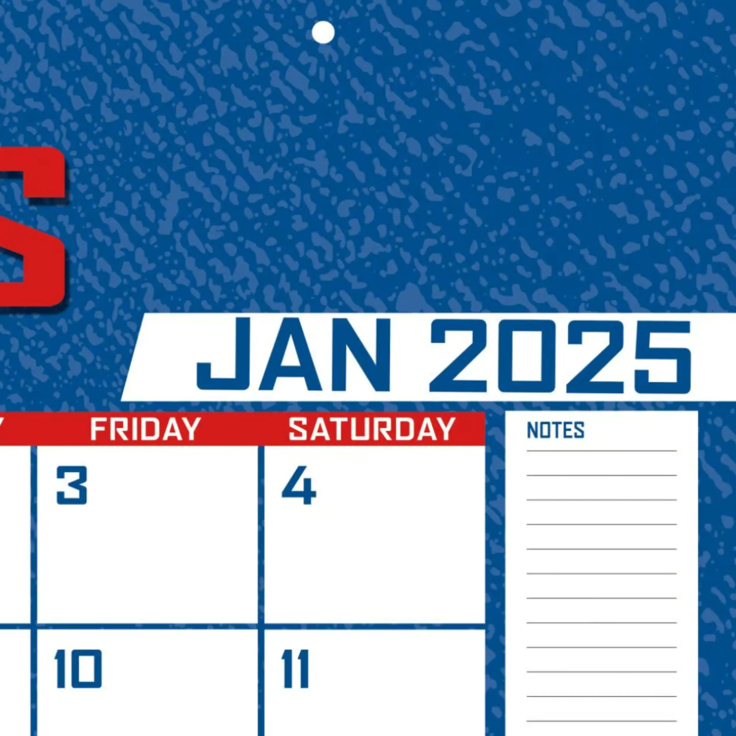 Buffalo Bills Desk Pad 2025 Calendar