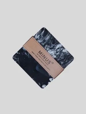 Coasters Black Marble