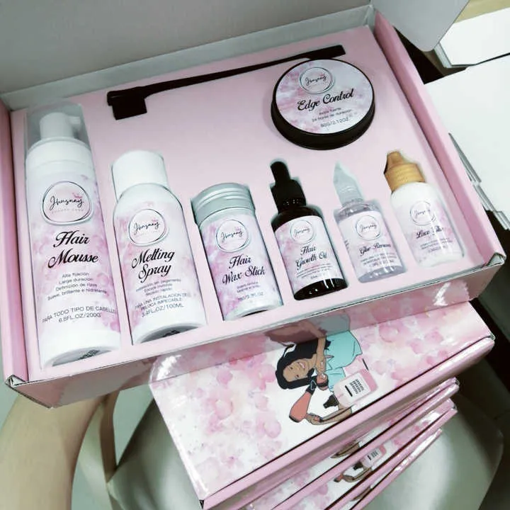 Custom Your Logo Wig Install Boxes Private Label. تخصيص شعارك الخاص، تركيب صناديق الشعر المستعار، تعبئة