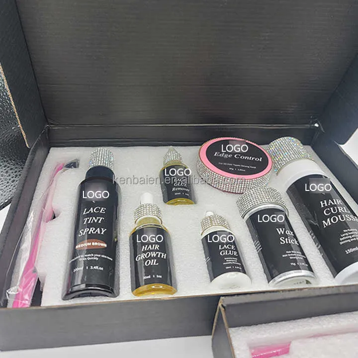 Custom Your Logo Wig Install Boxes Private Label. تخصيص شعارك الخاص، تركيب صناديق الشعر المستعار، تعبئة
