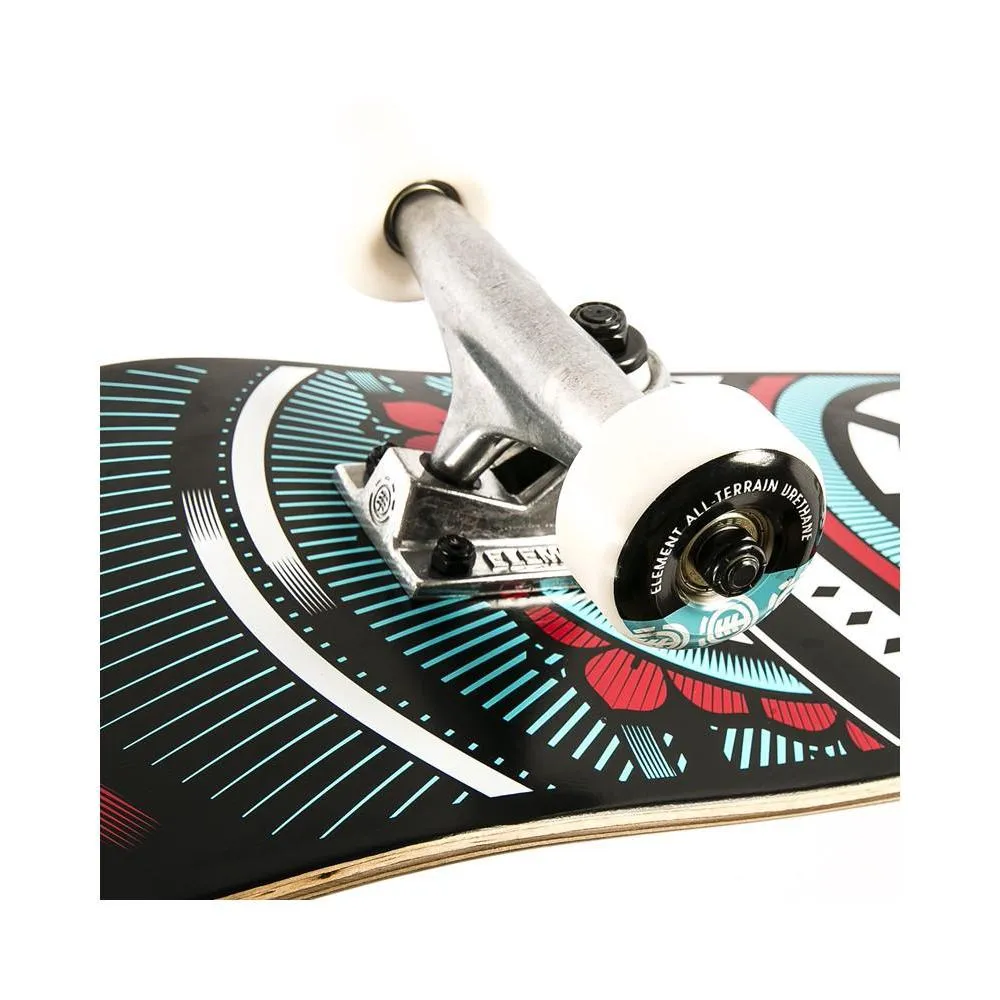 Element Hatched Red/Blue 8.0" Complete Skateboard