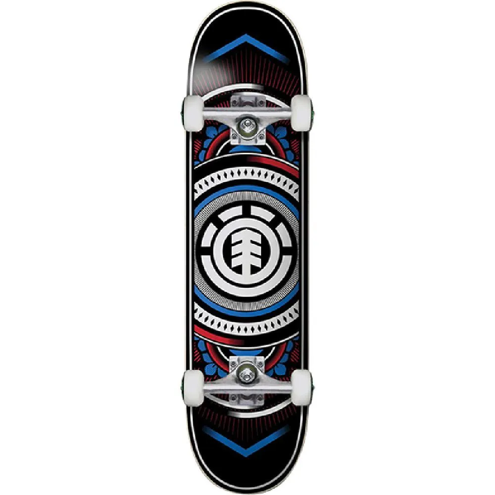 Element Hatched Red/Blue 8.0" Complete Skateboard