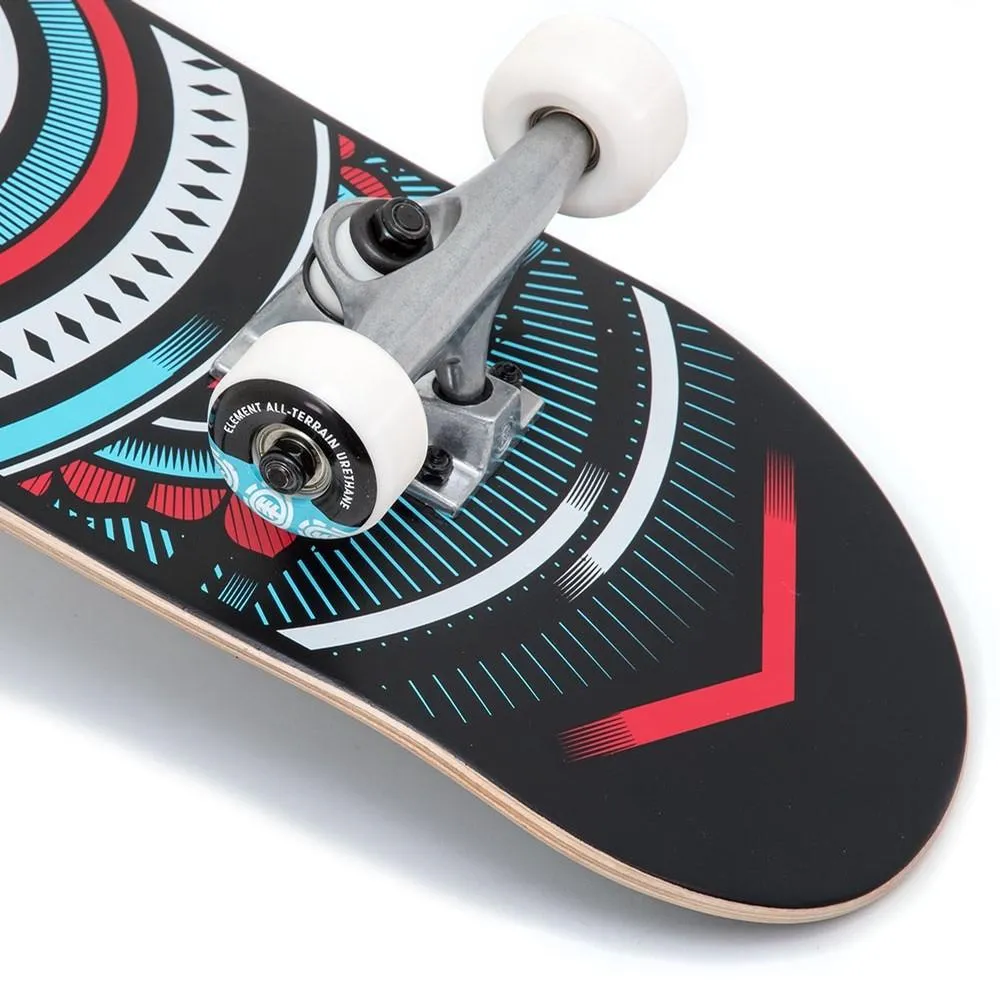 Element Hatched Red/Blue 8.0" Complete Skateboard