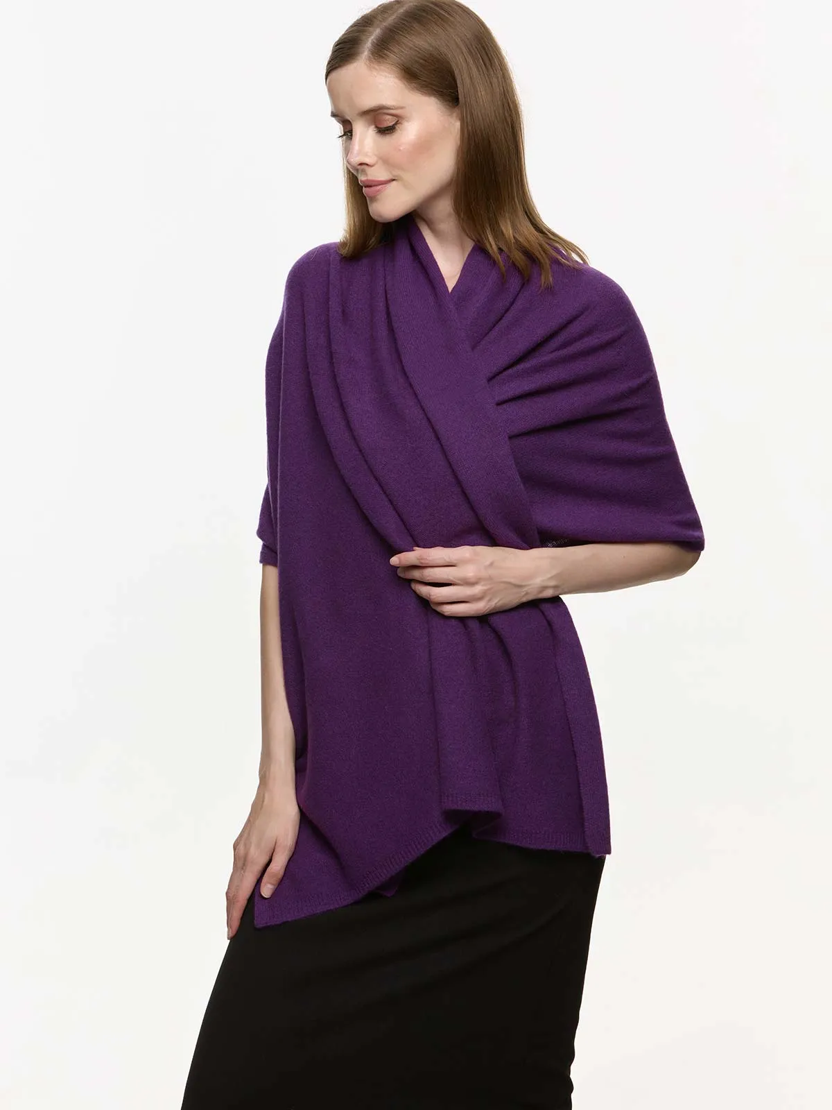 FlexKnit Purple Cashmere Wrap