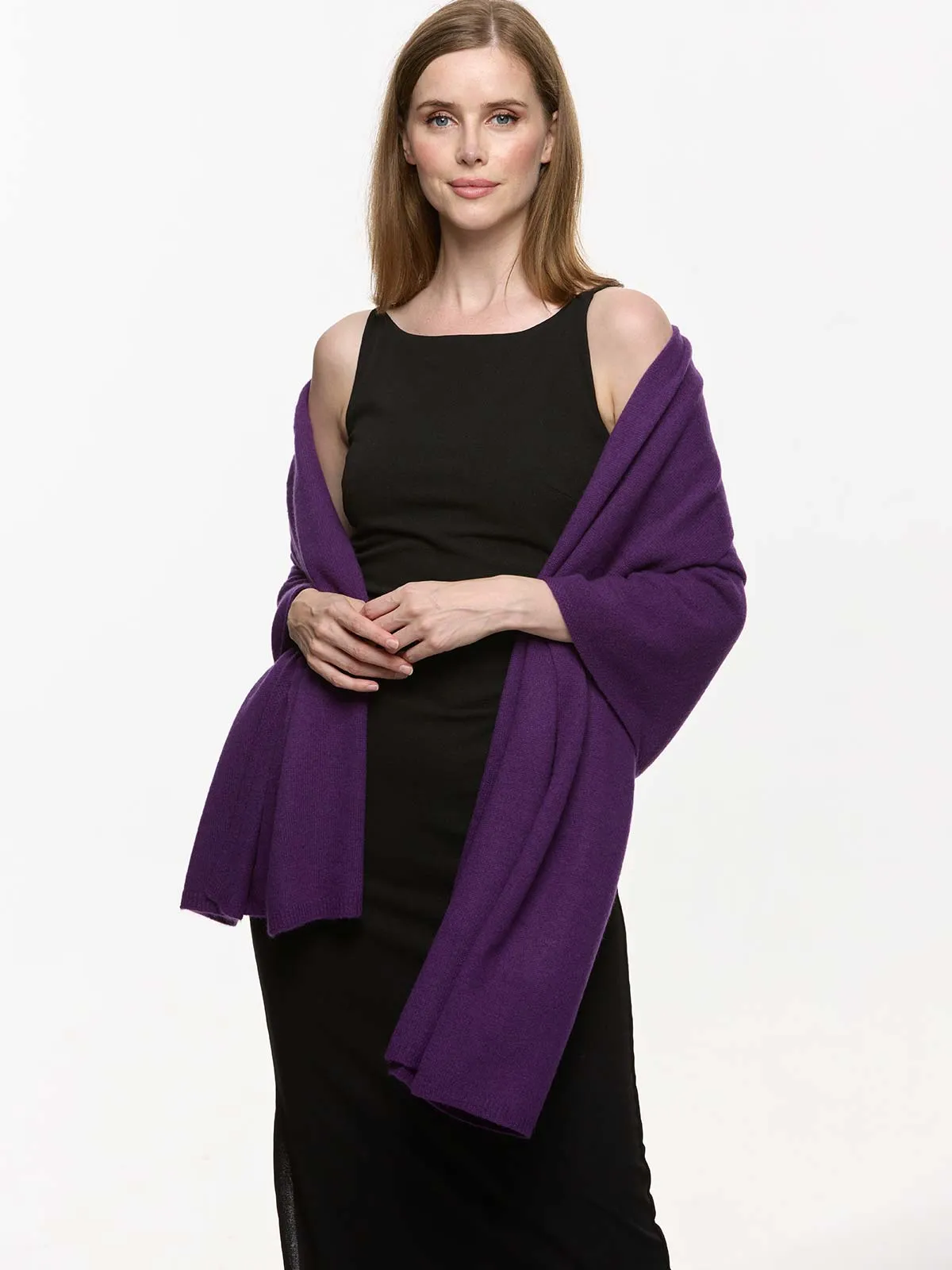 FlexKnit Purple Cashmere Wrap