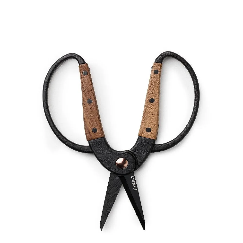 Garden Scissors With Walnut Handle