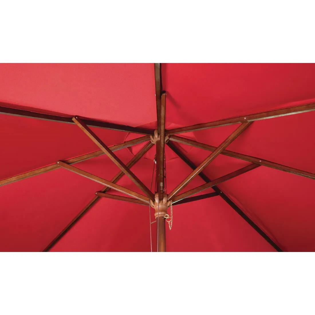GL305 Bolero Round Parasol 3m Diameter Red