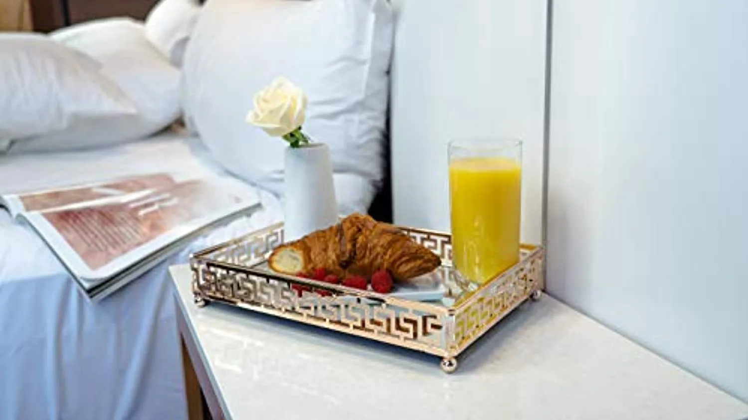 Glamor Gold Vanity Mirror Tray