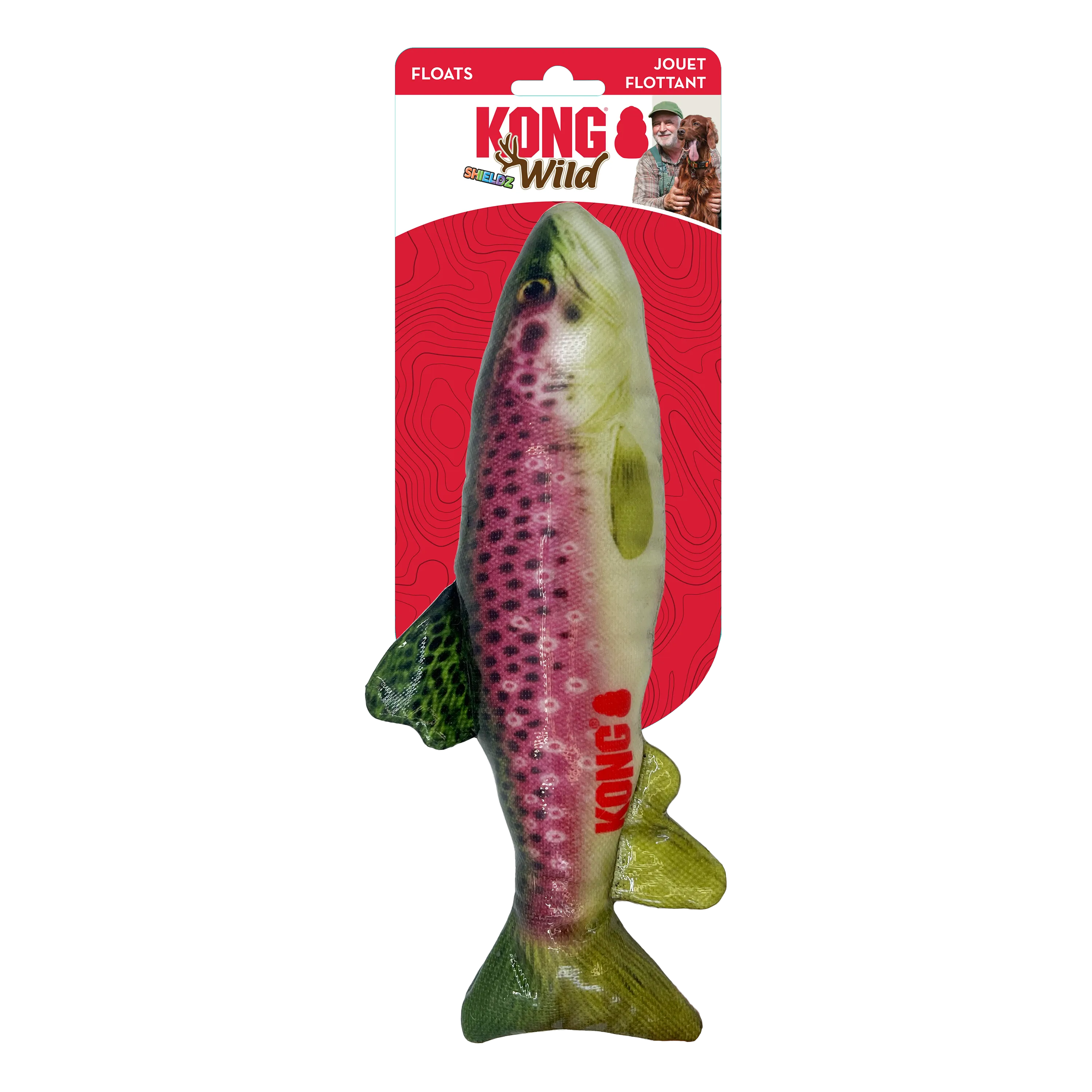 KONG Wild Shieldz Trout Dog Toy