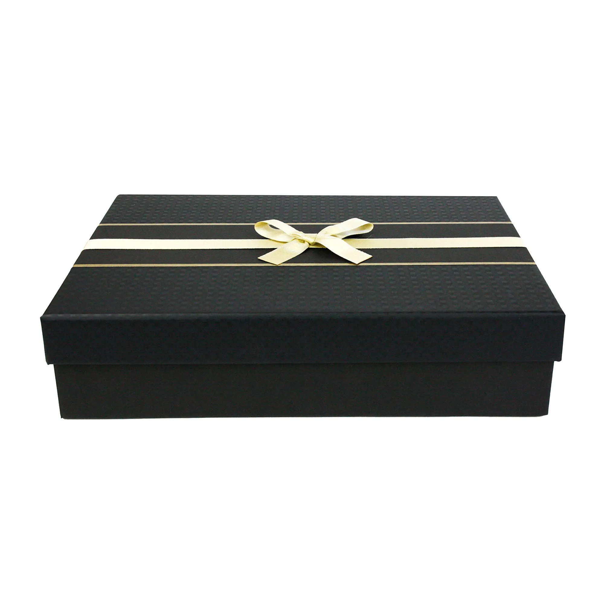 Luxury Black Embossed Gift Boxes - Set of 3