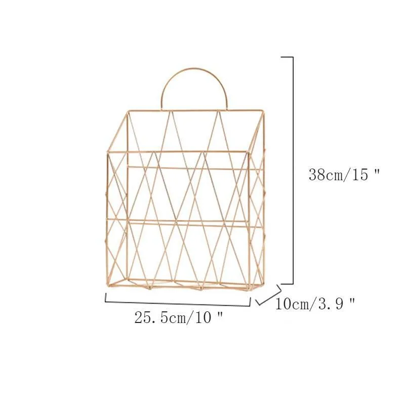 Metal Hanging Magazine Rack