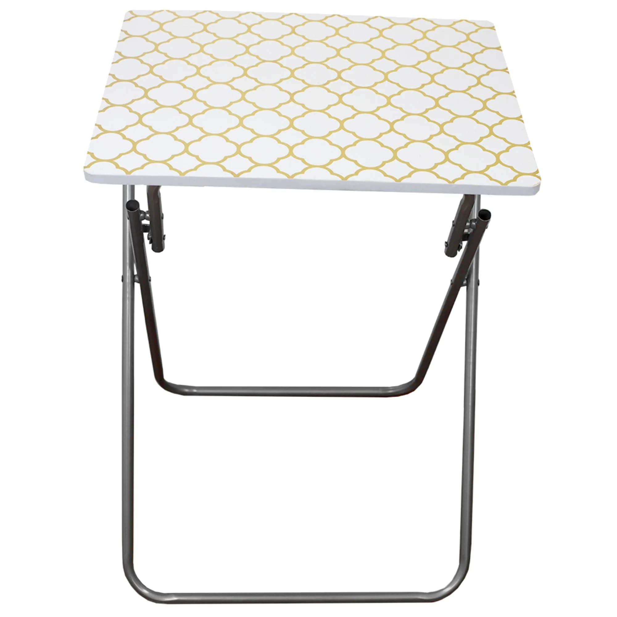 Metallic Multi-Purpose Foldable Table, Gold