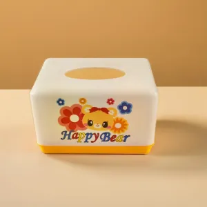 Modern Plastic Tissue Paper Holder & Napkin Dispenser For Office, Living Room, Bedroom, Night Stand & Desk