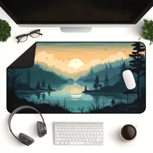 Mountain Desk Mat – Large Nature-Inspired Mouse Pad for Gaming & Office