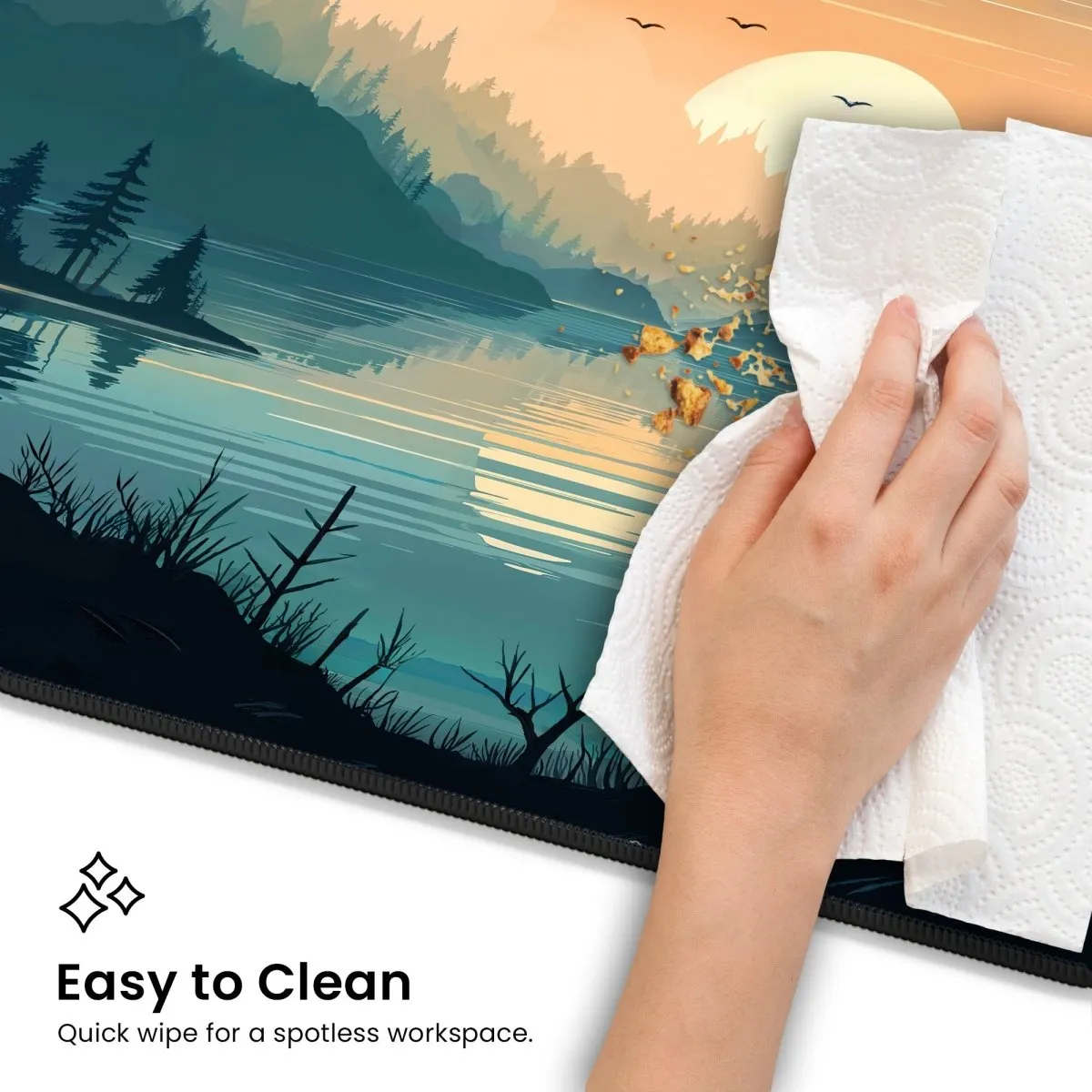 Mountain Desk Mat – Large Nature-Inspired Mouse Pad for Gaming & Office