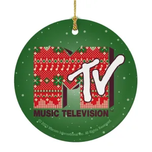 MTV Gear Holiday Logo Double-Sided Ornament
