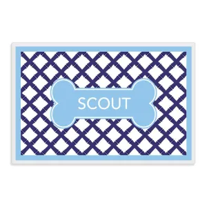 Navy Bamboo Pet Mat