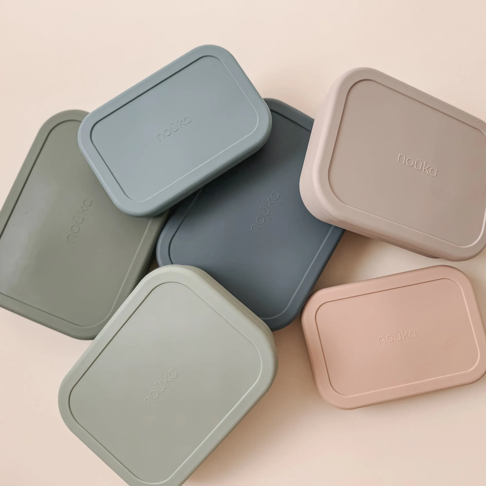 noüka Medium Silicone Sealed Lunch Box - Fern