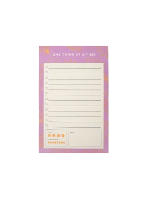 One Thing At A Time Notepad (Pink)