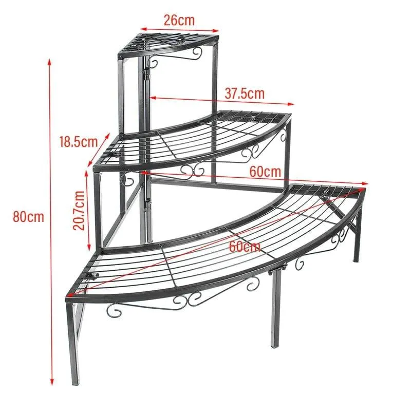 Plant Stand: Solid Iron Frame Plant Stand