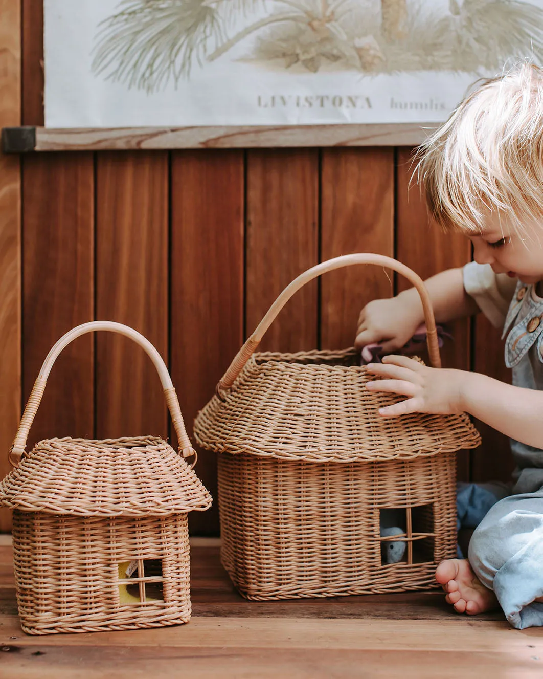 Rattan Hutch Small Basket