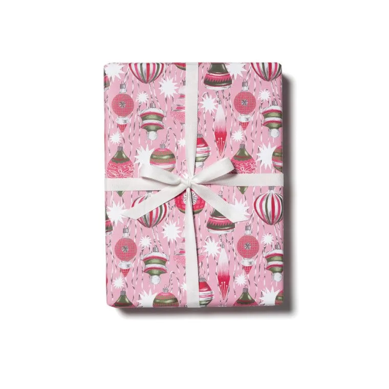 Retro Ornaments Gift Wrap Sheets (Roll of 3)
