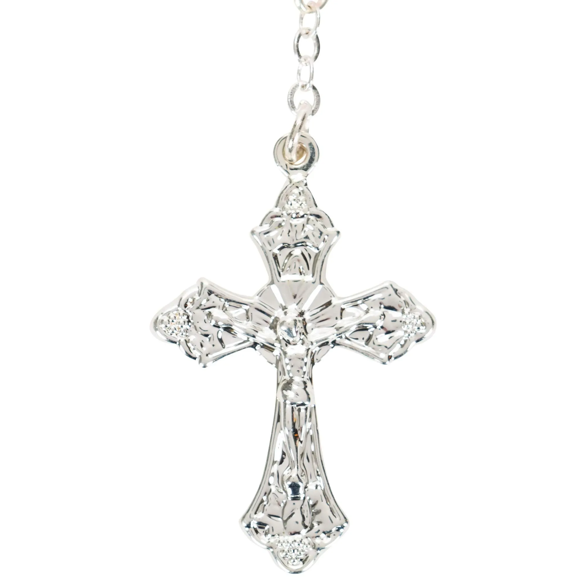 Roman Bless Girl Box with Rosary.75 Inch Height