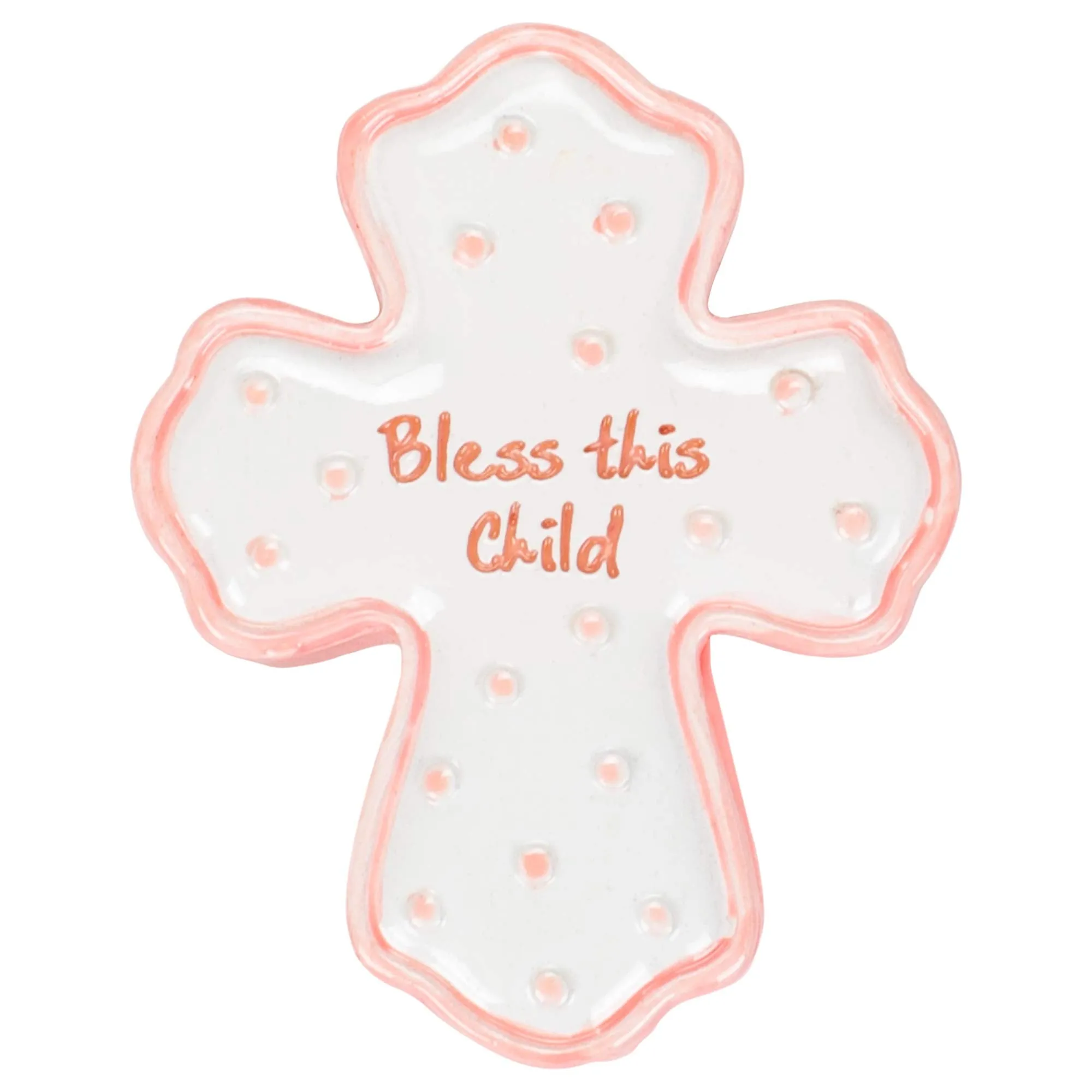 Roman Bless Girl Box with Rosary.75 Inch Height