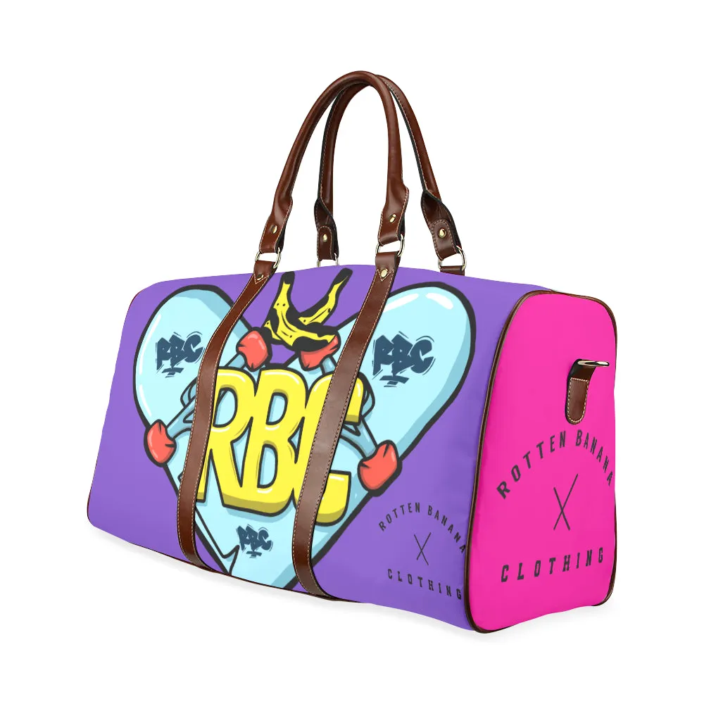 Rotten-Banana-Clothing-Purple/ Pink Waterproof Travel Bag/Large