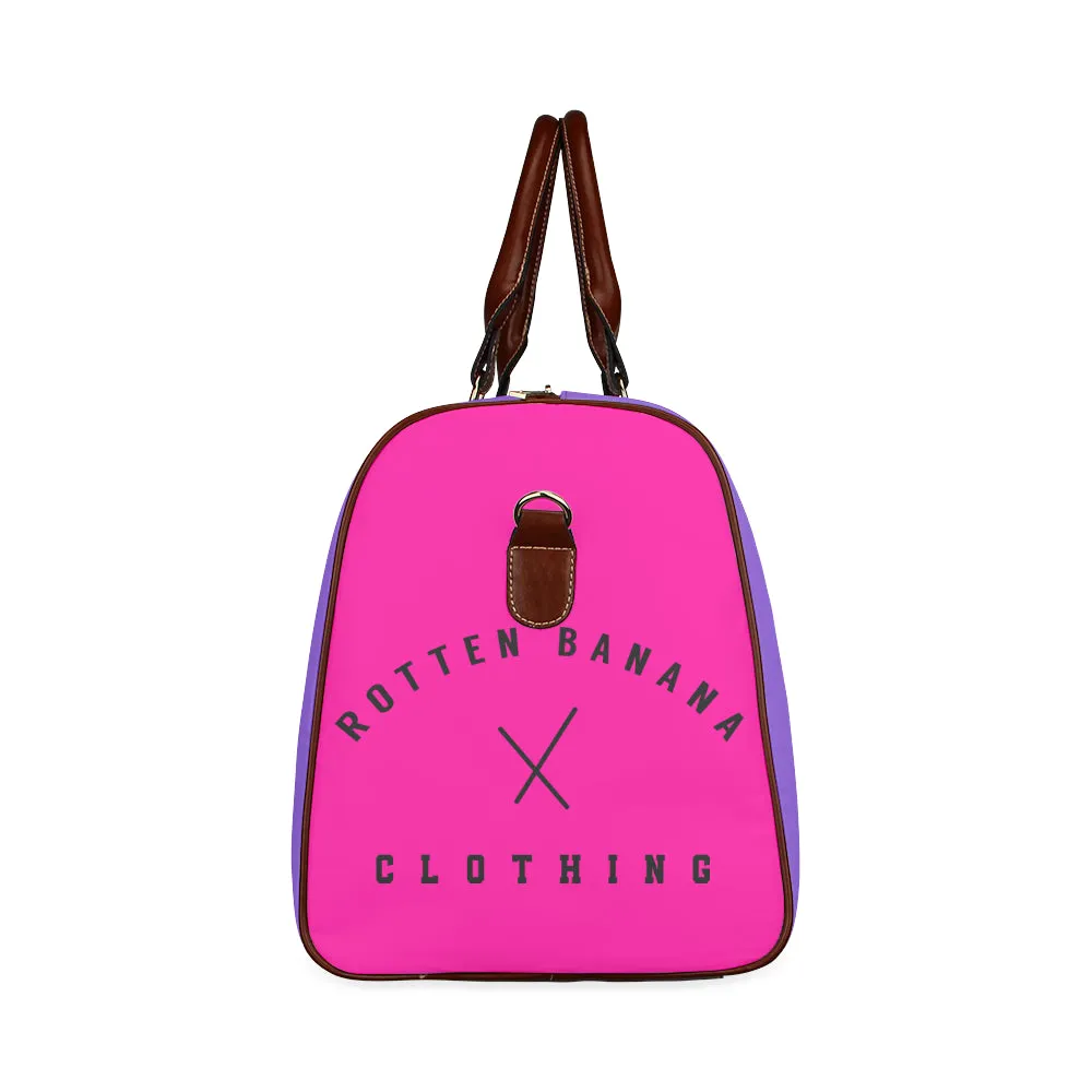 Rotten-Banana-Clothing-Purple/ Pink Waterproof Travel Bag/Large