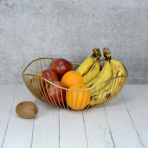 Ruflo Fruit Basket - Gold
