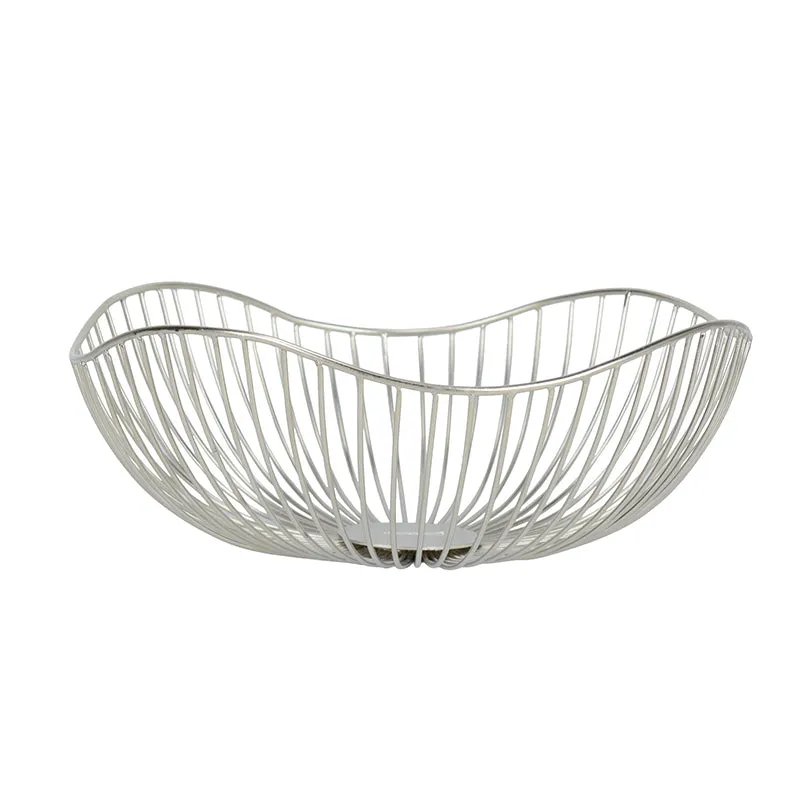 Ruflo Fruit Basket - Silver