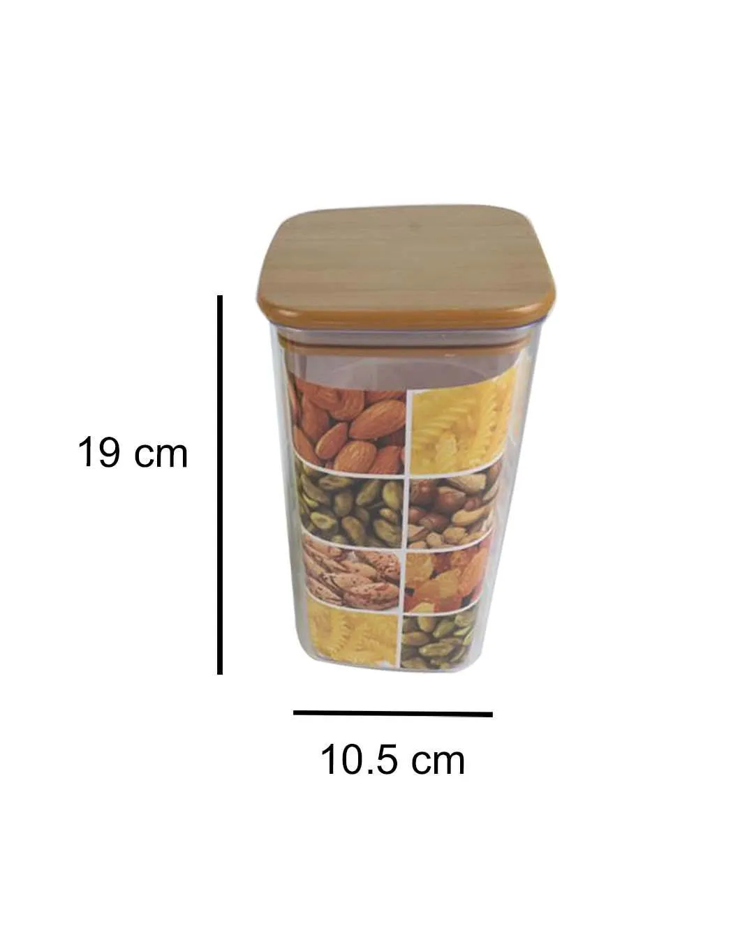 Sealed Container, Brown, Plastic Lid, 1.3 Litre