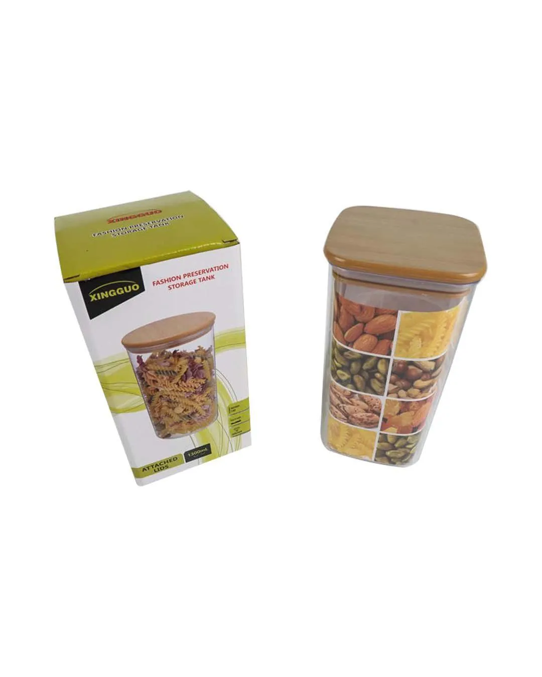 Sealed Container, Brown, Plastic Lid, 1.3 Litre