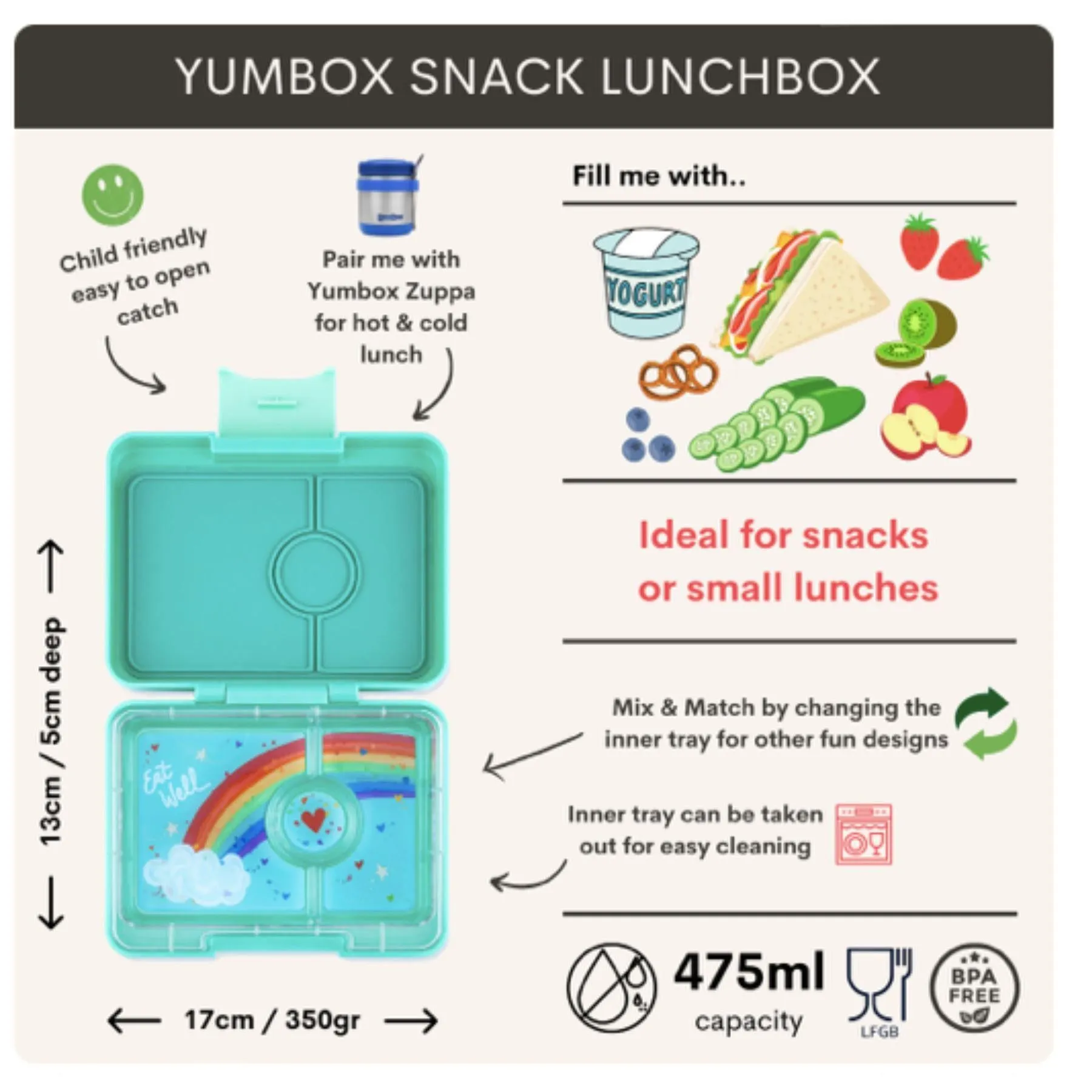 Snack Size Bento Lunch Box