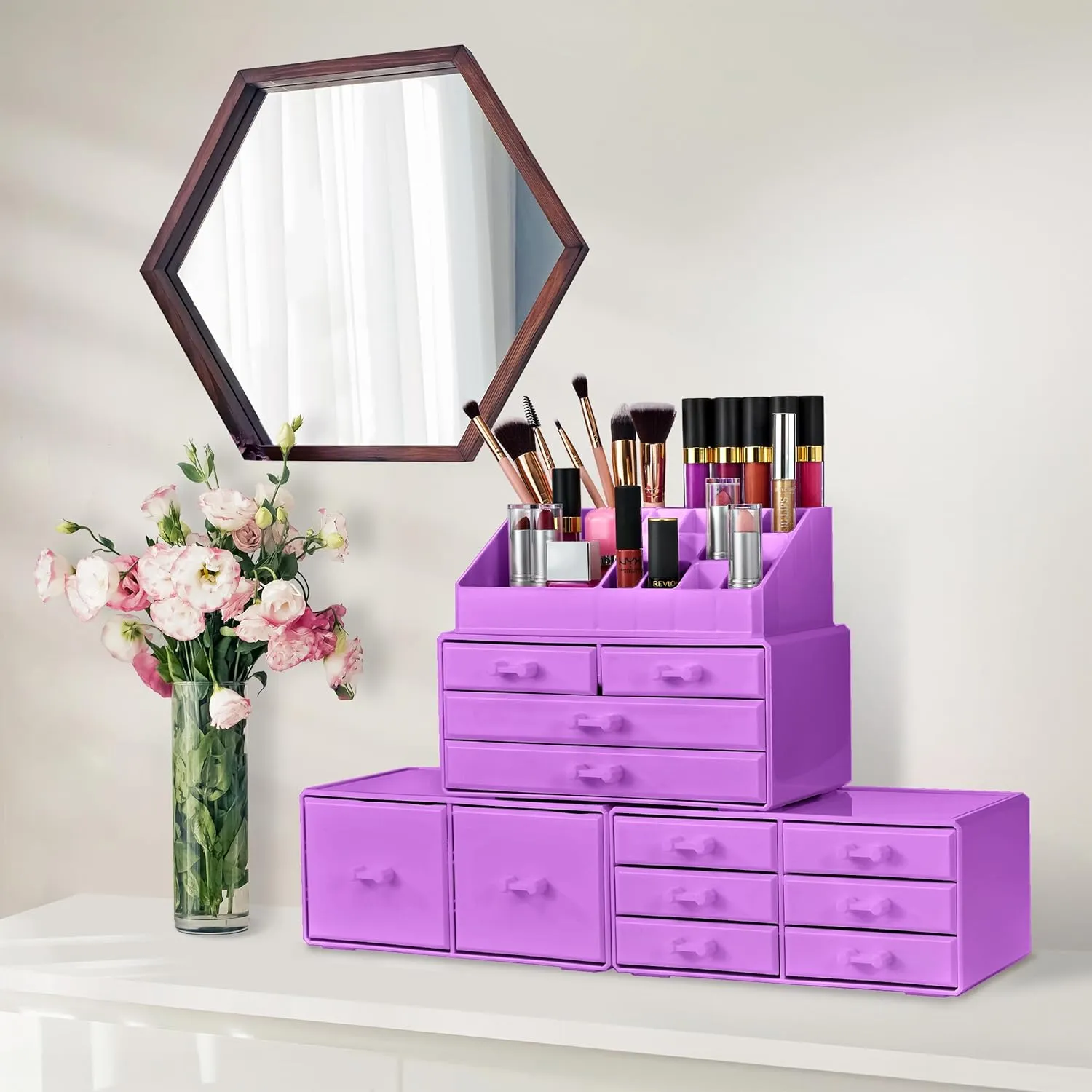 Stackable Makeup Organizer (12 Drawer)