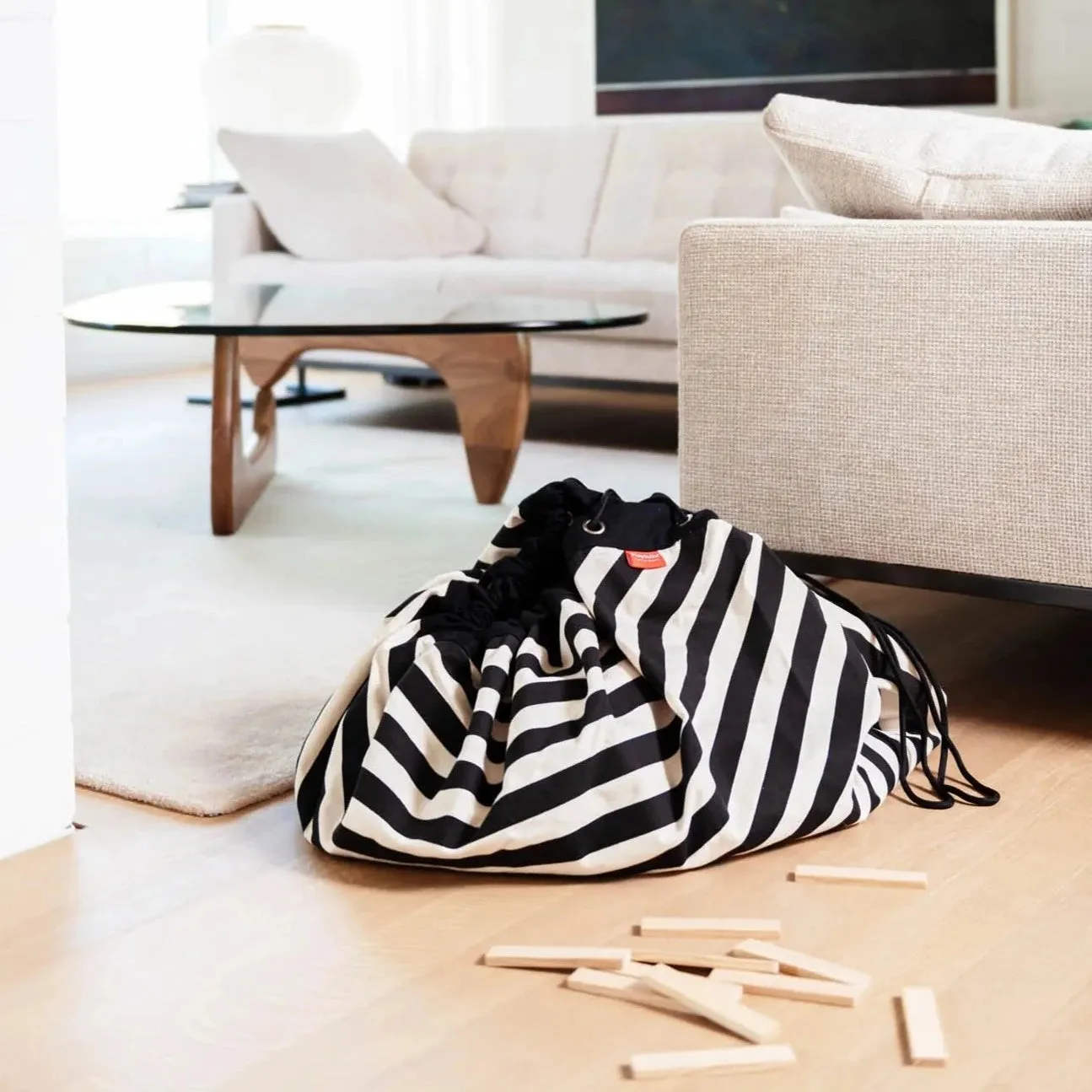 Stripes Toy Storage Bag   Playmat