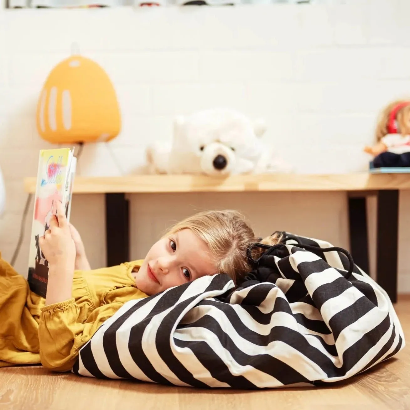 Stripes Toy Storage Bag   Playmat