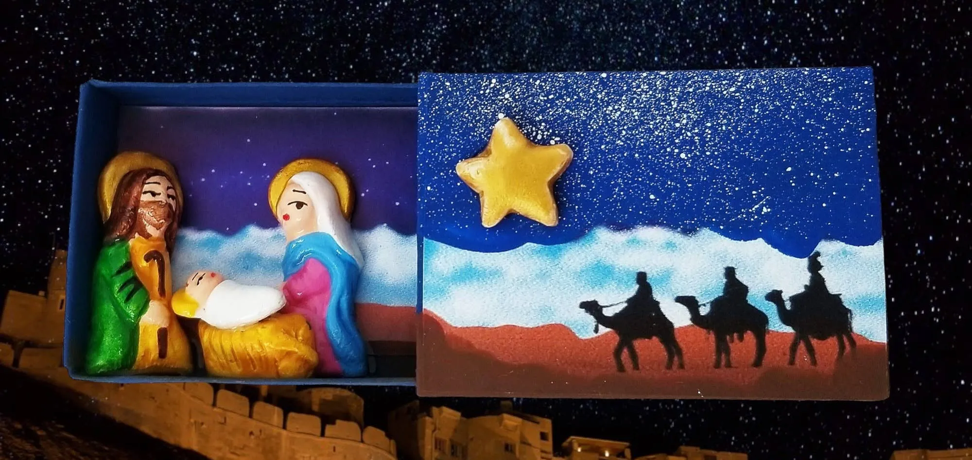 Three Kings Matchbox Nativity