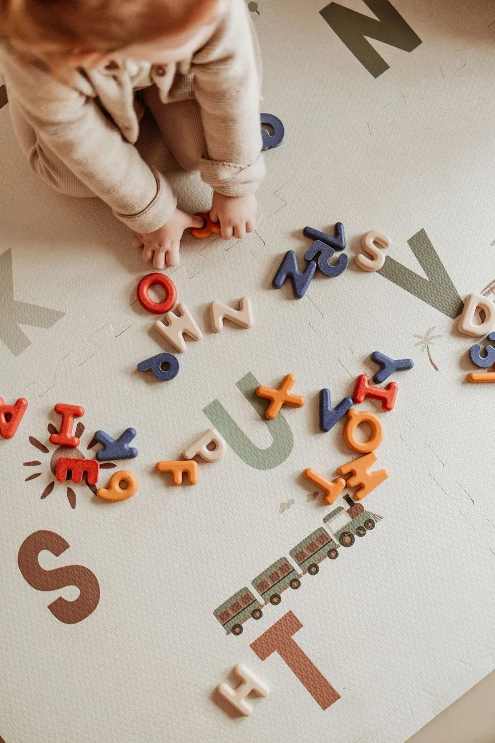 Trixie EVA 9 Piece Puzzlemat - Alphabet/Terrazzo