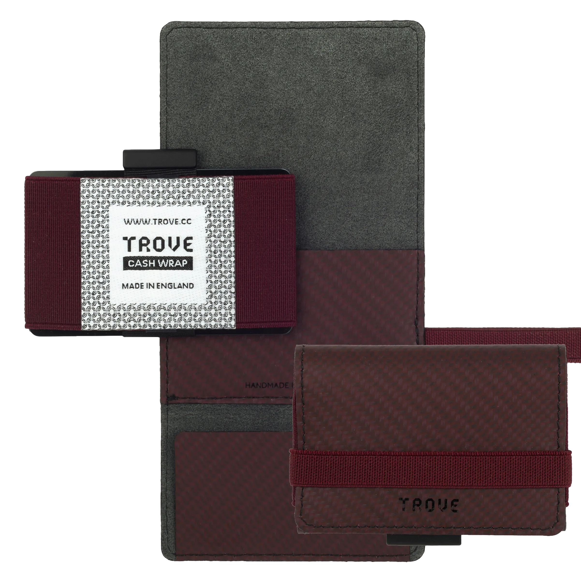 TROVE Cash Wrap: Red Carbon Fibre