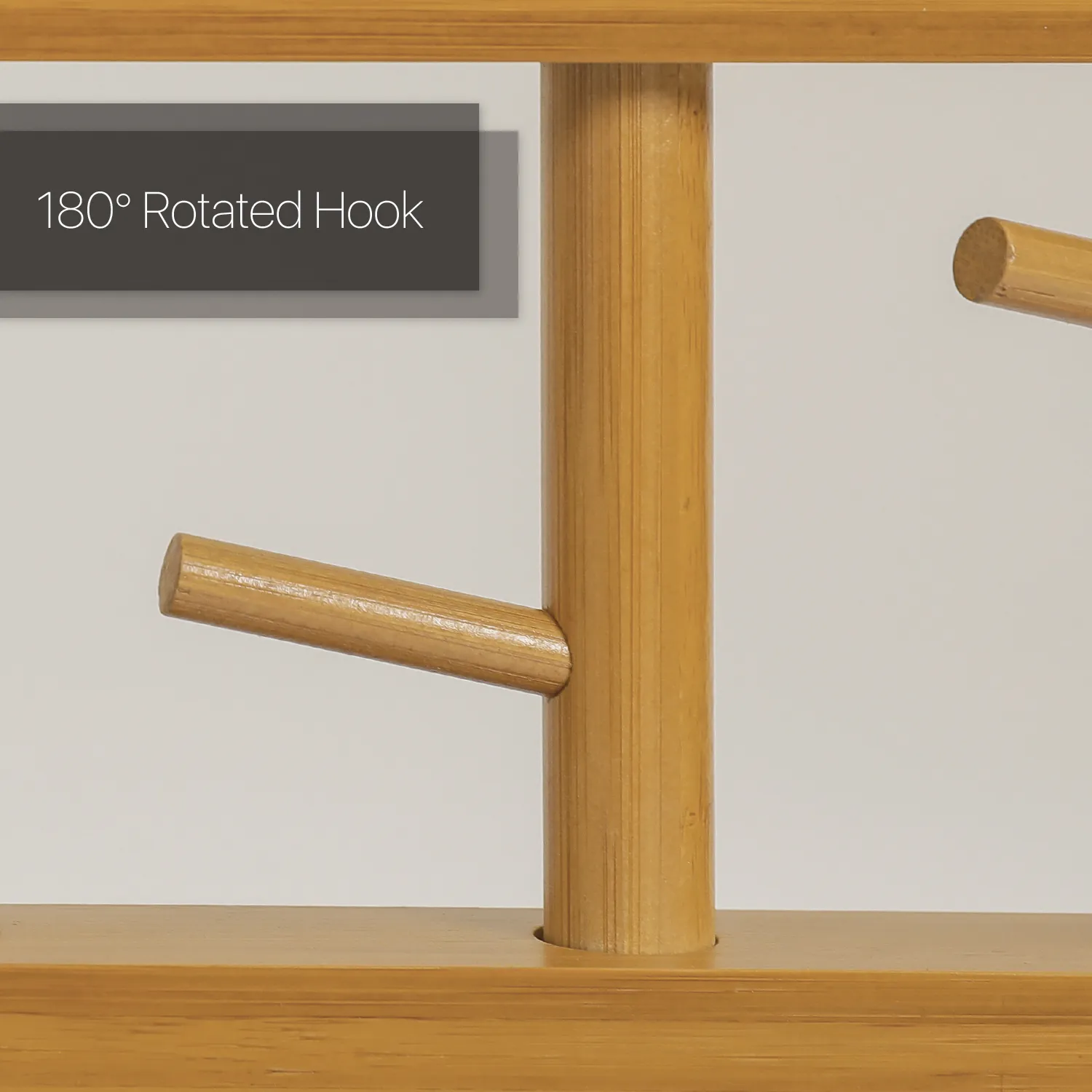 Wall Mounted Coat Hook - # Frame - Natural