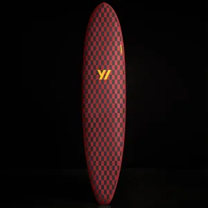 Y/OSEMITE  Checkered Longboard 7'10" - Black/Sunstone